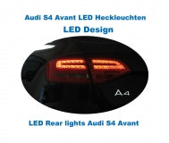 Komplet LED baglygter A4/S4 8K Avant