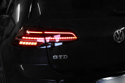 Facelift LED baglygtesæt med Dynamisk blink Golf 7